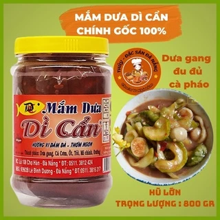 Mắm Dưa Dì Cẩn Hũ Lớn 800gr Đặc Sản Đà Nẵng