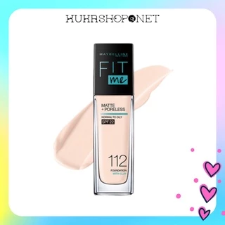 [Nắp đổ] Kem Nền Mịn Nhẹ Kiềm Dầu Fit Me Maybelline New York Matte Poreless Foundation 30ml( Không vòi)