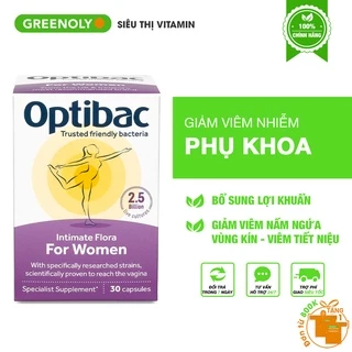 Men vi sinh Optibac tím Optibac For Women hỗ trợ phòng chống điê`u trị nấm ngứa vùng kín, viêm đường tiết niệu