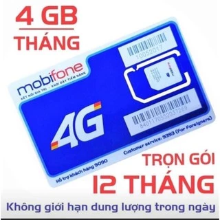 Sim 4G Mobifone MDT250A - TRỌN GÓI 1 Năm - XÀI THẢ GA KHÔNG GIỚI HẠN