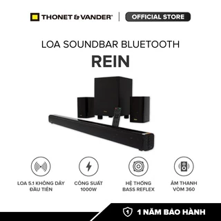 Loa soundbar bluetooth Thonet & Vander REIN | Hàng chính hãng Đức Công suất 1000w | hệ thống âm thanh tivi