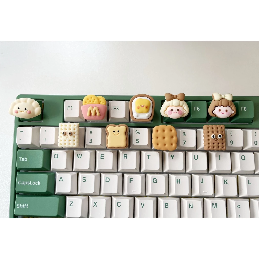 Keycap Basic Nâu Dễ Thương Phím Lẻ R4 PBT