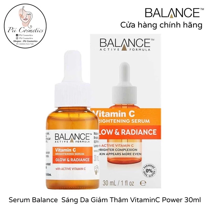 Serum Balance Sáng Da Giảm Thâm, VitaminC Power Serum 30ml