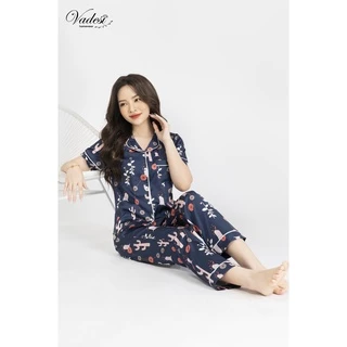 Đồ Bộ Pijama Quần Dài Áo Cọc Lụa Latin Cao Cấp Thoáng Nhẹ Mát Mềm