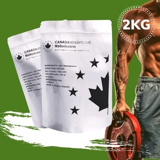 Combo 2Kg SỮA TĂNG CÂN TĂNG CƠ MALTODEXTRIN CANADA WEIGHT GAIN Mass gainer