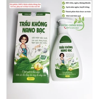 Dung Dịch Vệ Sinh Thảo Mộc Trầu không Nano bạc 100% thảo mộc tự nhiên