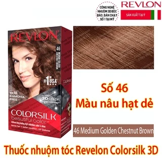 Thuốc nhuộm tóc Revlon Colorsilk số 46 (Medium Golden Chestnut Brown)