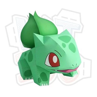 Mô hình giấy Pokemon Bulbasaur