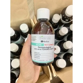 Toner Bielenda Dr Medica Anti-acne Dermatological Toning Liquid làm sạch sâu & dịu da, giảm mụn, kiềm dầu nhờn