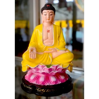 Tượng Đức Phật A Di Đà ngồi tòa sen cao 19cm-nhiều mẫu