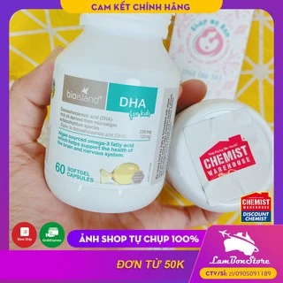 [Tem CHEMIST] DHA BIOISLAND cho Bé từ 6 tháng trở lên 60 viên - Xuất xứ Úc