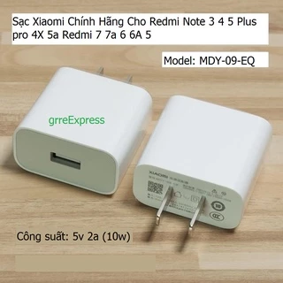 【Chính Hã】 củ sạc Xiaomi 10W 5V2A Sạc Nhanh Điện Cáp Micro USB Dành Cho Redmi Note 3 4 5 Plus pro 4X 5a Redmi 7 7a 6 6A