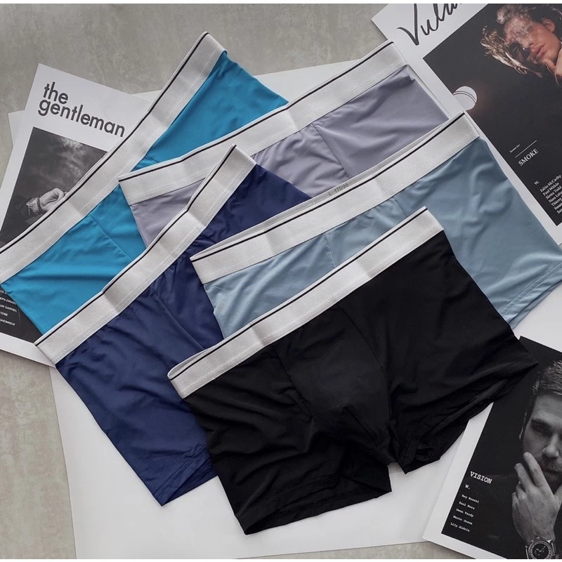 Boxer Nam thun lạnh - Mát Mịn Thoáng - Cơ Bảng Dễ Mặc