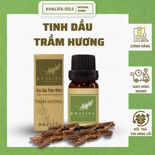 Tinh Dầu Trầm Hương Nguyên Chất Khalifa 50ml Giảm Stress Khử Mùi Chống Say Xe Hàng Chính Hãng