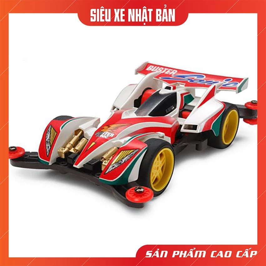 Ô tồ đồ chơi cho bé trai - Xe đua đồ chơi lắp ráp trẻ em mini 4WD Buster Sonic Nhựa ABS cao cấp - Cam kết nhập khẩu 100%