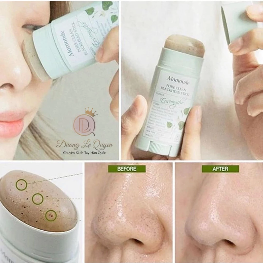 Thanh Lăn Mụn Đầu Đen Mamonde Pore Clean Blackhead Stick hút sạch bã nhờn giảm mụn đầu đen mụn liti se khít lỗ chân lông