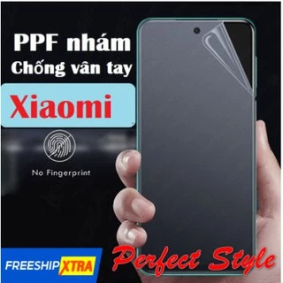 Dán PPF Nhám Chống vân tay Xiaomi Redmi 10c note 10 pro 4g 5g  note 11 mi 11 lite Mi 11t  K40 F3 Poco x3 pro K50 gaming