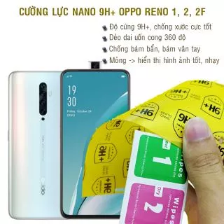 Dán cường lực dẻo nano 9H+ Oppo Reno 1, 2, 2F