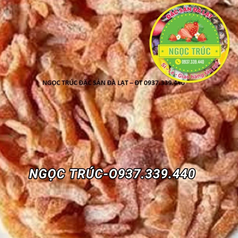 MỨT QUẤT TRẦN BÌ  - ĐẶC SẢN ĐÀ LẠT - TÚI 500G