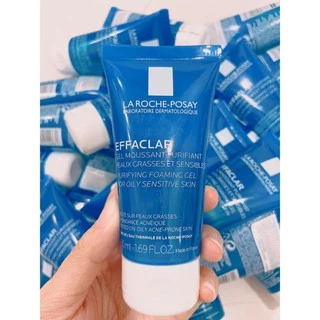 [50ml] Sữa Rửa Mặt Cho Da Dầu Mụn, Nhạy Cảm - La Roche - Posay Effaclar Purifying Foaming Gel Cleanser