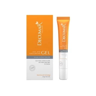 DECUMR GEL- sạch mụn, kháng khuẩn, mờ thâm , ngừa sẹo, tái tạo da 20g