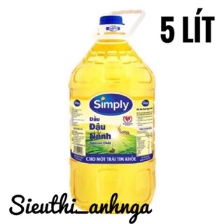 Dầu Ăn Simply Đậu Nành can 5L