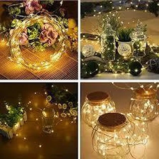 Đèn Led Dùng Pin - Đèn Đom Đóm - Fairy Lights Loại 2m, 3m(có kèm pin)