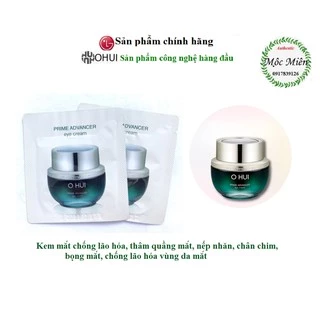 [21] Combo 30,60,120 gói Kem mắt ohui xanh Ohui Prime Advancer Eye Cream sample