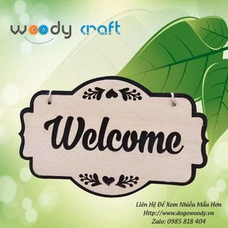 Bảng Welcome - Bảng Busy - Bảng Gỗ Woody