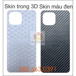 Miếng dán mặt lưng skin carbon Xiaomi Mi 11 Lite 4G / Mi 11 Lite 5G / Mi 11 lite 5G NE