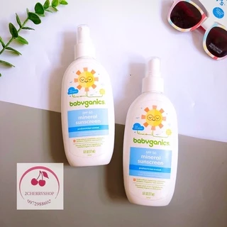 Xịt chống nắng Babyganics Baby Sunscreen Spray SPF 50+