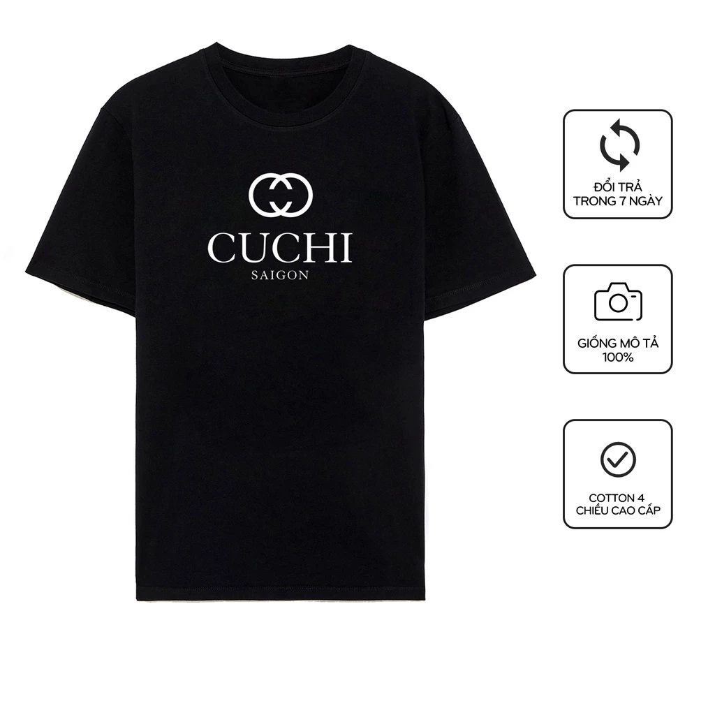 Áo thun Củ Chi Sài Gòn tấu hài thương hiệu, cotton 4 chiều unisex nam nữ mặc phong cách trẻ trung, năng động