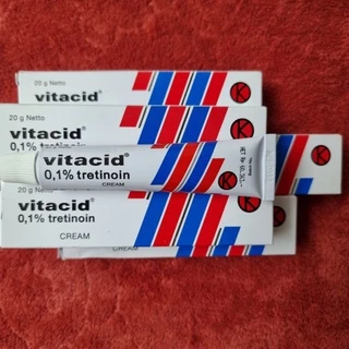 TRETINOIN 0.1% VITACID - KEM GIẢM MỤN - CHỐNG LÃO HÓA NHẬP KHẨU INDONESIA