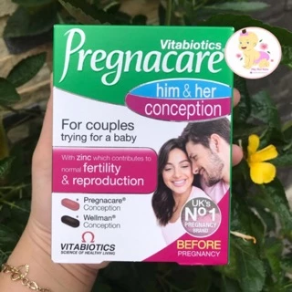 Viên thụ thai Pregnacare Him & Her Uk 60 viên