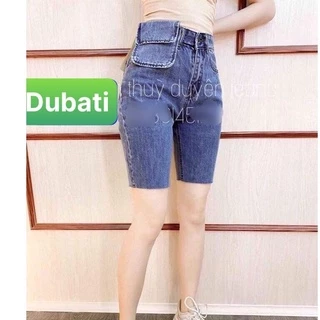 QUẦN SHORT SỌT JEAN LỬNG KIỂU NGỐ NỮ CHẤT BÒ XANH TÚI HỘP HÀN QUỐC LƯNG CAO NÂNG MÔNG-DB 206 -DUBATI FASHION