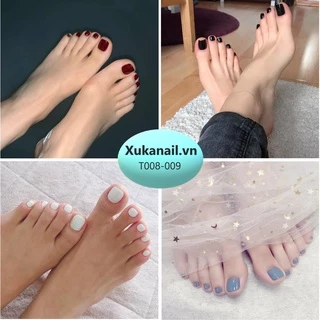 Bộ 24 móng chân giả  không keo làm nail [T008-009]