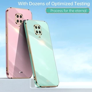 Ốp điện thoại Koosuk cho Xiaomi Redmi Note 9 Pro Max 9S 9T silicon mềm mỏng mạ viền thẳng chống va đập