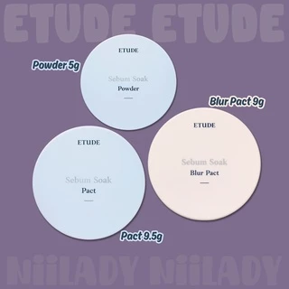 (HSD 10/2026) Phấn phủ kiềm dầu Etude Sebum Soak Pact / Powder