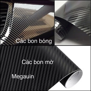 Decal carbon dán xe mờ cacbon bóng dán trang trí ô tô xe máy lap top