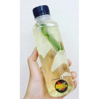 10 Chai 250ml Pet kèm nắp đựng trà sữa, nước ép...