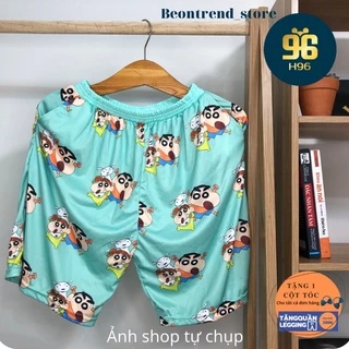 Quần short cartoon unisex ❤️ Quần CU SHIN mặc nhà nam nữ Freesize