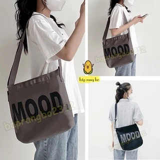 TÚI TOTE ĐEO CHÉO MOOD VẢI CANVAS PHONG CÁCH ULZZANG UNISEX DC16