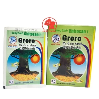 ComBo 5 gói phân bón kích ra rễ Groro 10ml - chuyên kích rễ hoa mai, phục hồi