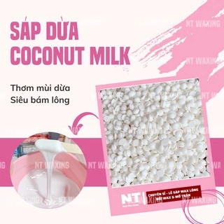 Sáp wax lông DỪA wax nóng hạt đậu nhập khẩu hard wax beans triệt lông tay, chân, nách, bikini, râu, ria mép,...