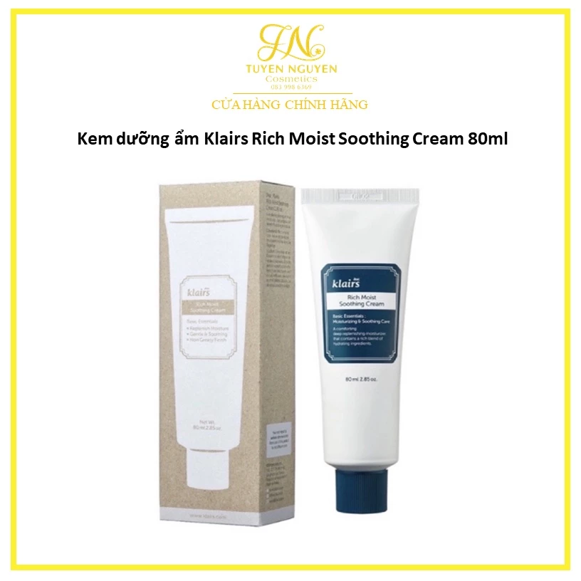 Kem dưỡng ẩm Klairs Rich Moist Soothing Cream