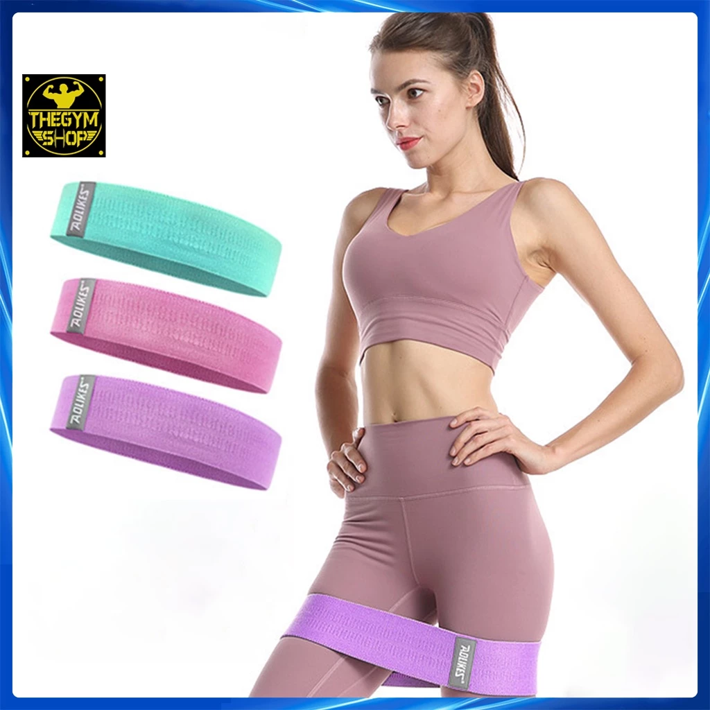 Dây mini band vải đàn hồi kháng lực Aolikes dây kháng lực tập chân mông siêu bền