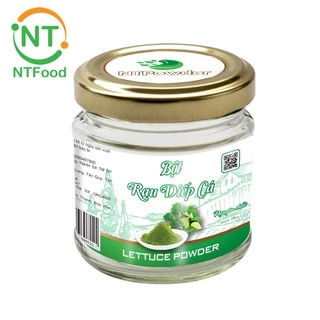 Bột Rau Diếp Cá sấy lạnh nguyên chất NTPOWDER 60gr hũ thủy tinh - Nhất Tín Food