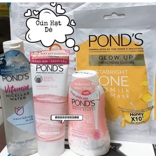 Combo Sữa rửa mặt Ngừa Mụn 40g & Phấn Phủ Nâng Tông Pond’s 40g Hàng mẫu dùng thử Chính Hãng.