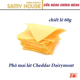 Phô Mai Lát Cheddar Dairymont Chiết 60g