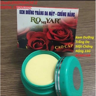 Kem Dưỡng Trắng Da Mặt-Chống Nắng 15G Romiyar